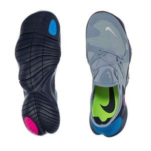 Nike Free RN 5.0 Mens AQ1289 400 Obsidian Mist NEW NIKE FREE RN 5.0 MENS OBSIDIAN MIST METALLIC SILVER